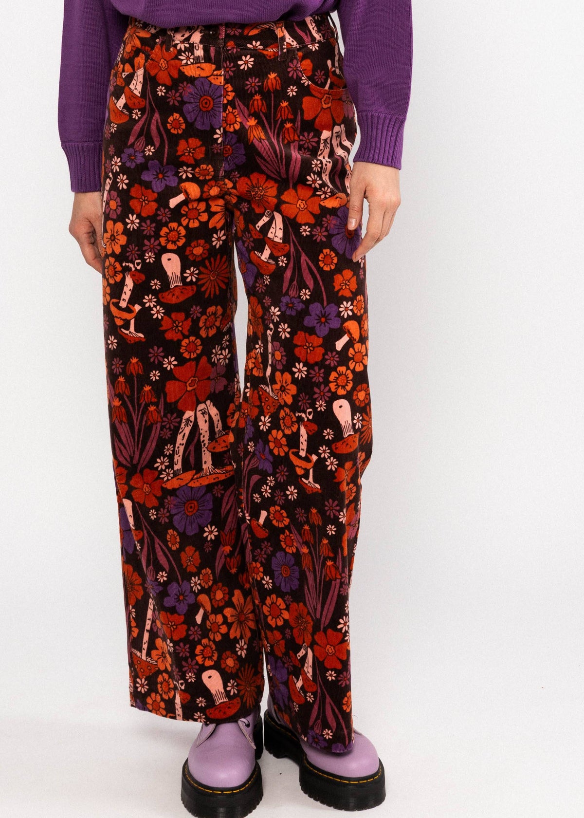Blutsgeschwister High-Waist-Cordhose Marlotte, v. heirlooms