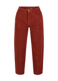 BG High-Waist-Cordhose Olotte, burnt earth