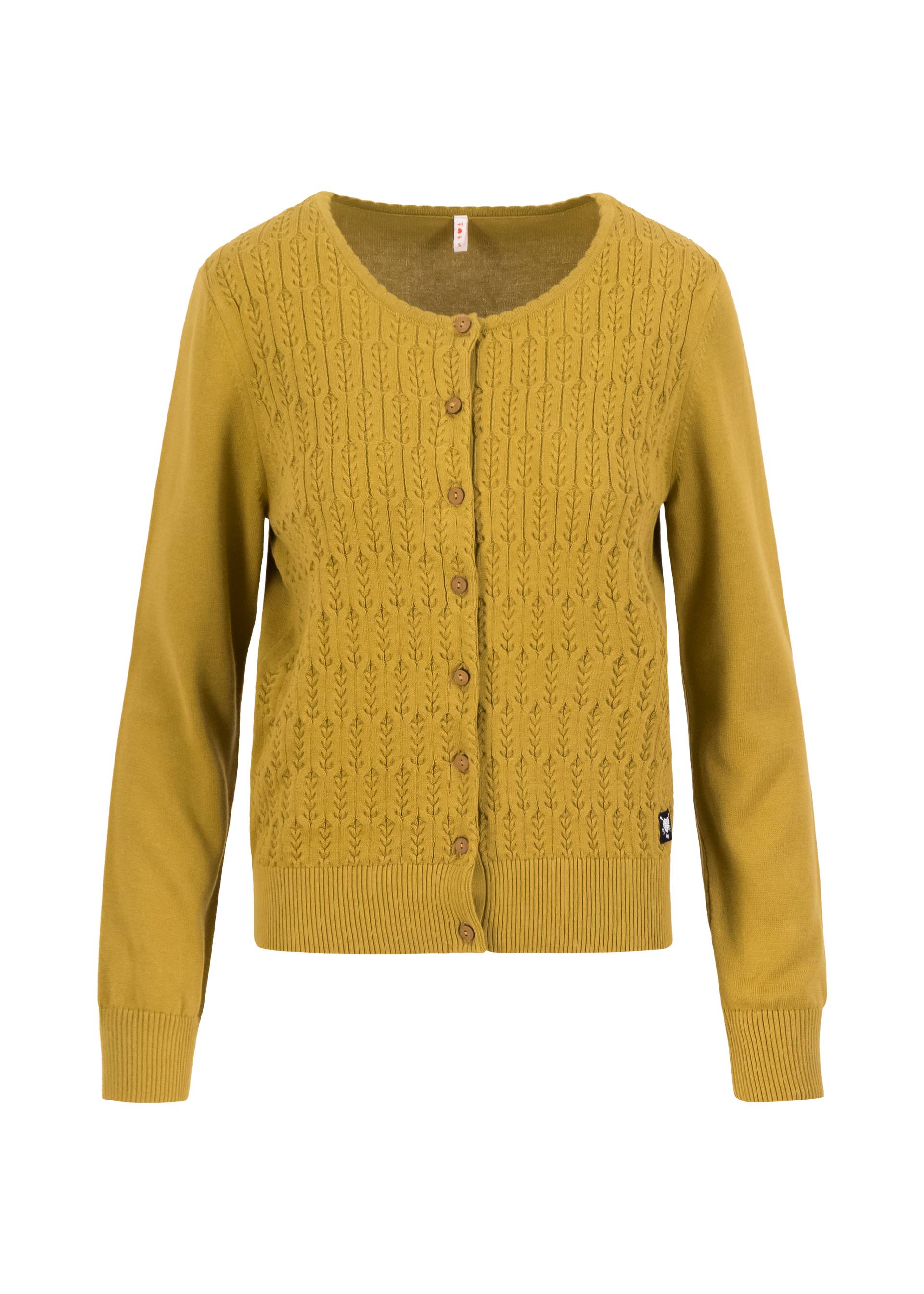 Blutsgeschwister Cardigan Save the Brave, folk. l. yellow