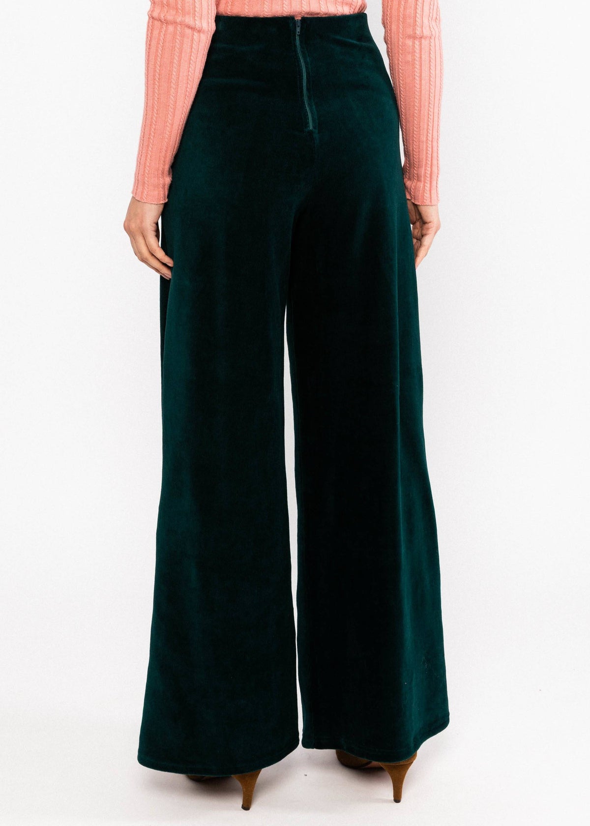 Blutsgeschwister High-Waist-Hose Soft and Fitted, art n. green