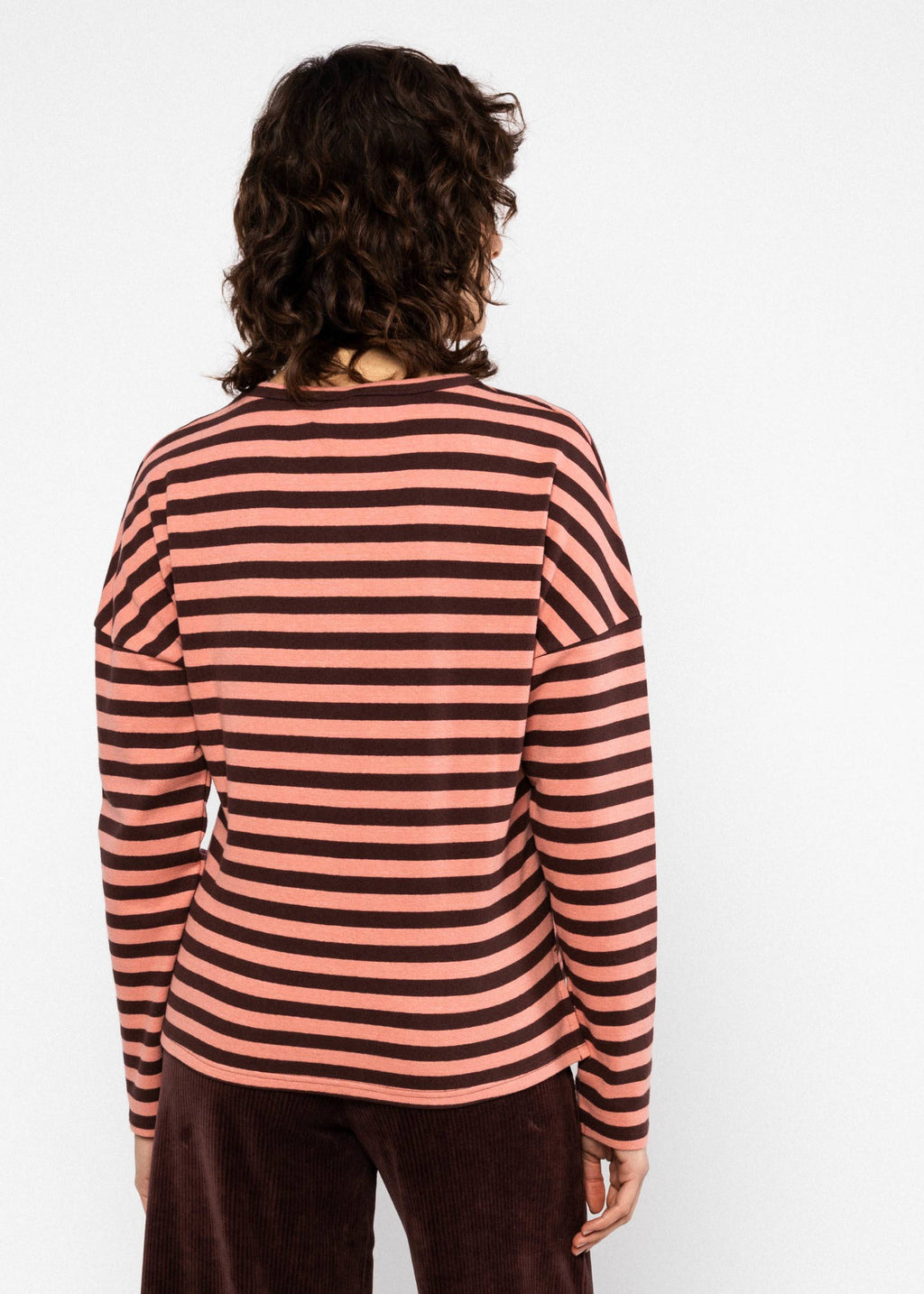 BG Shirt Rainbow Crew, dusty brown