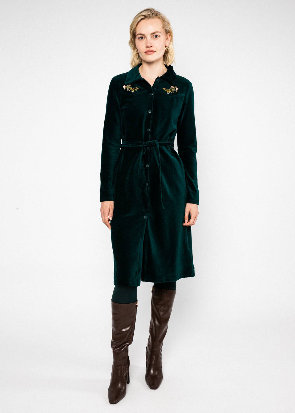 Blutsgeschwister Blusenkleid These Boots are Made for, art n. green