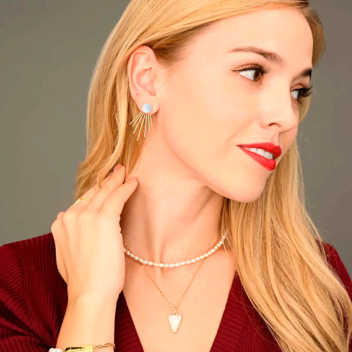 Mekhada Starfish Ohrstecker Caroline Mother of Pearl