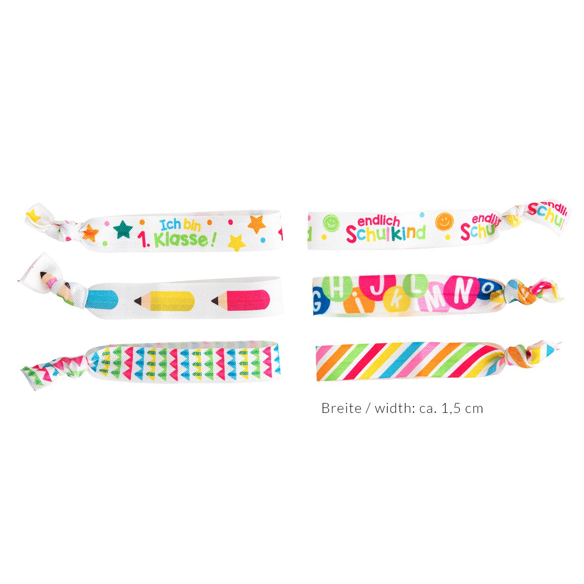 Haargummi- & Armbandset Schulkind