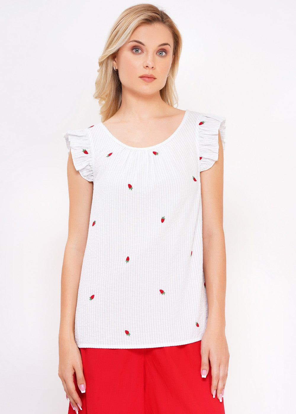 Circus Bluse Erdbeeren