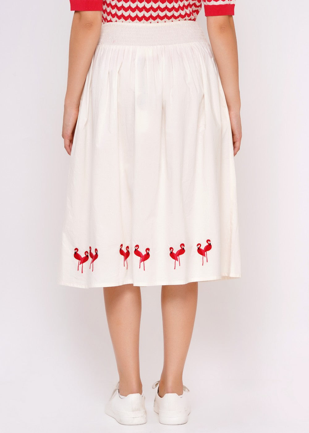 Circus Sommerrock Flamingo-Stickerei