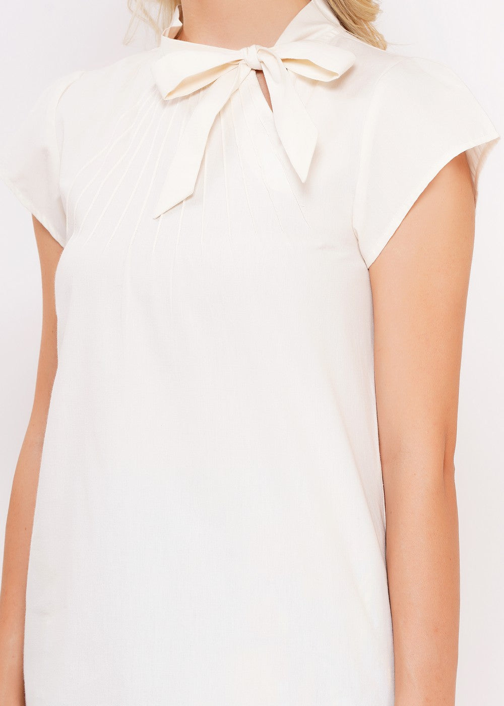 Circus Schleifenbluse für Damen in Ivory