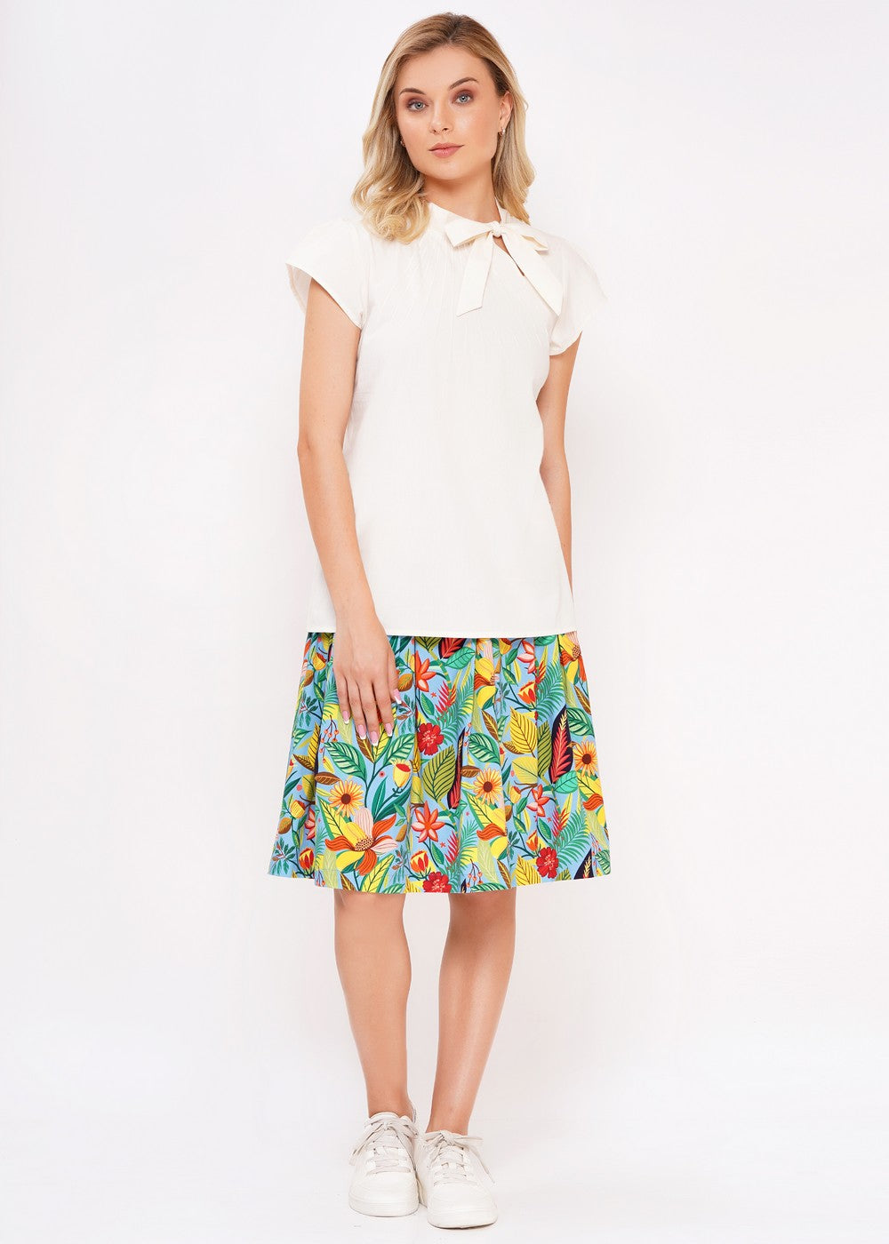 Circus Schleifenbluse für Damen in Ivory