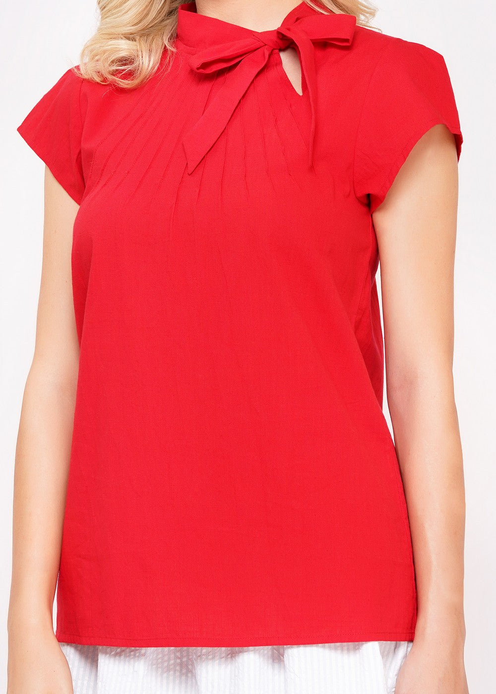 Circus Schleifenbluse, Rot