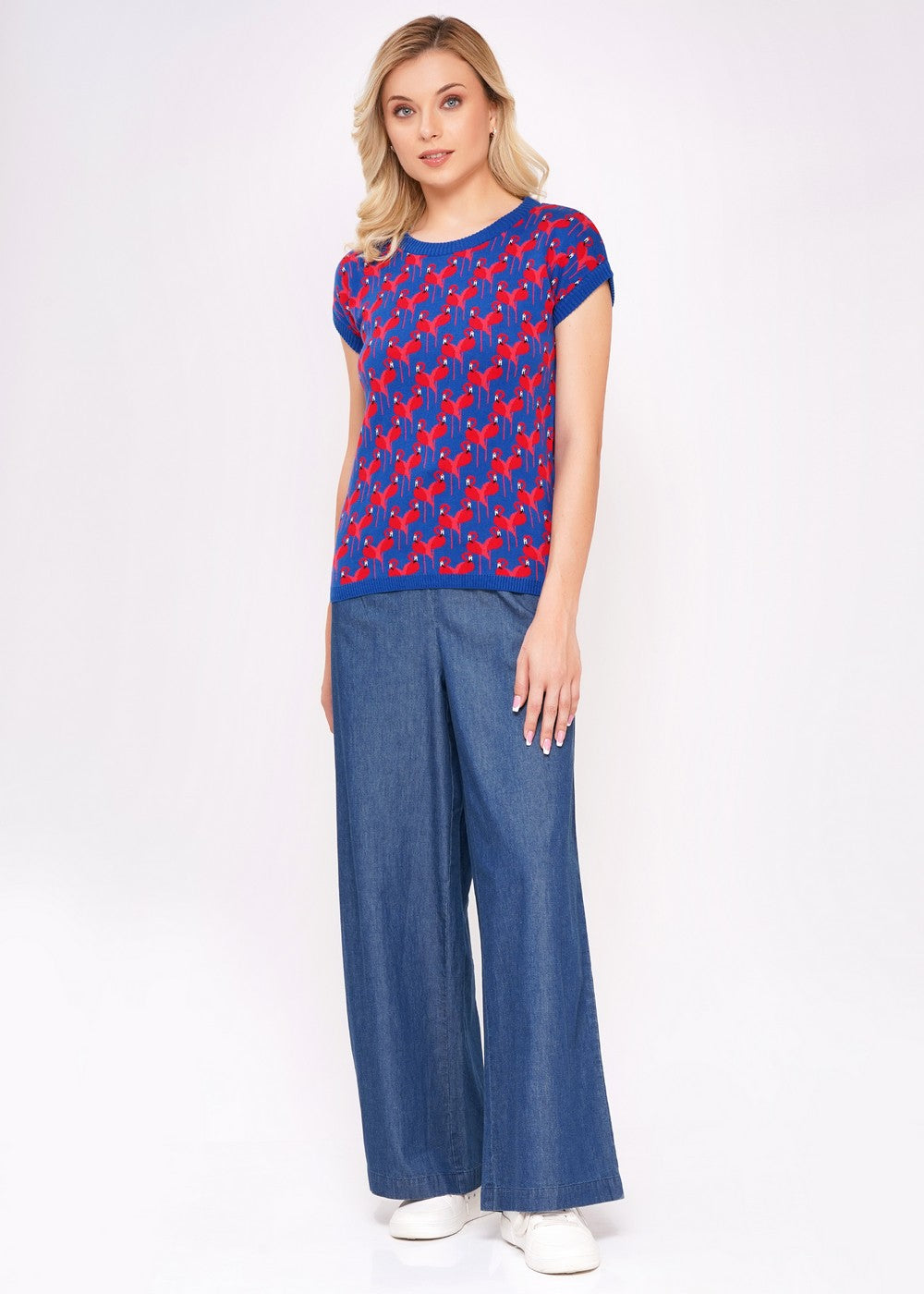 Circus Strickpulli Flamingo