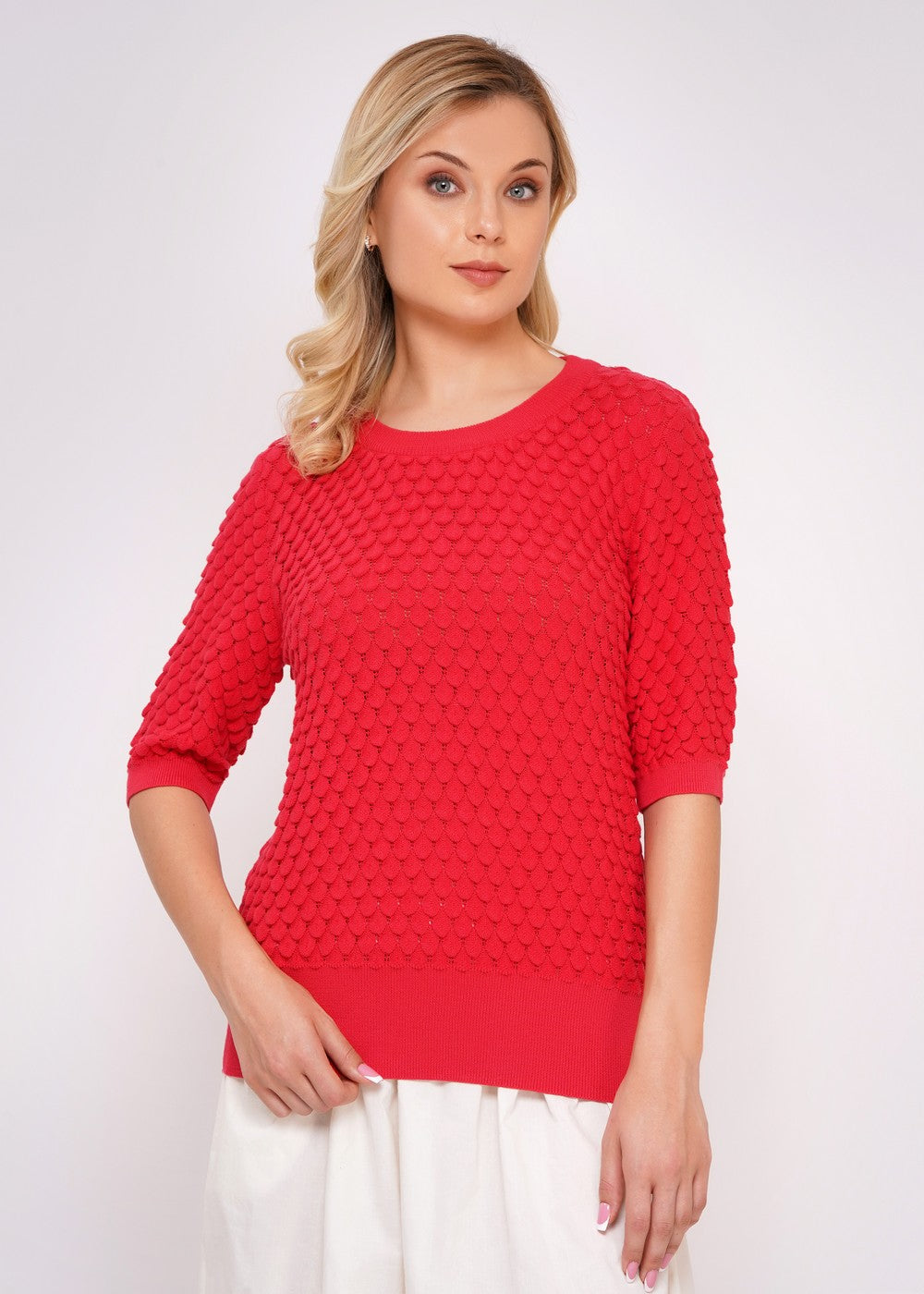 Circus Strickpulli Schuppen, Hibiskus