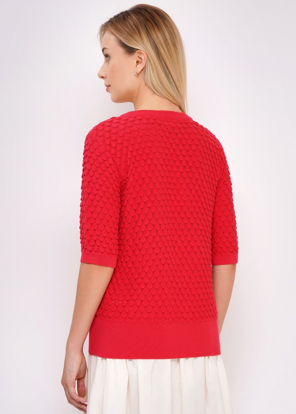 Circus Strickpulli Schuppen, Hibiskus