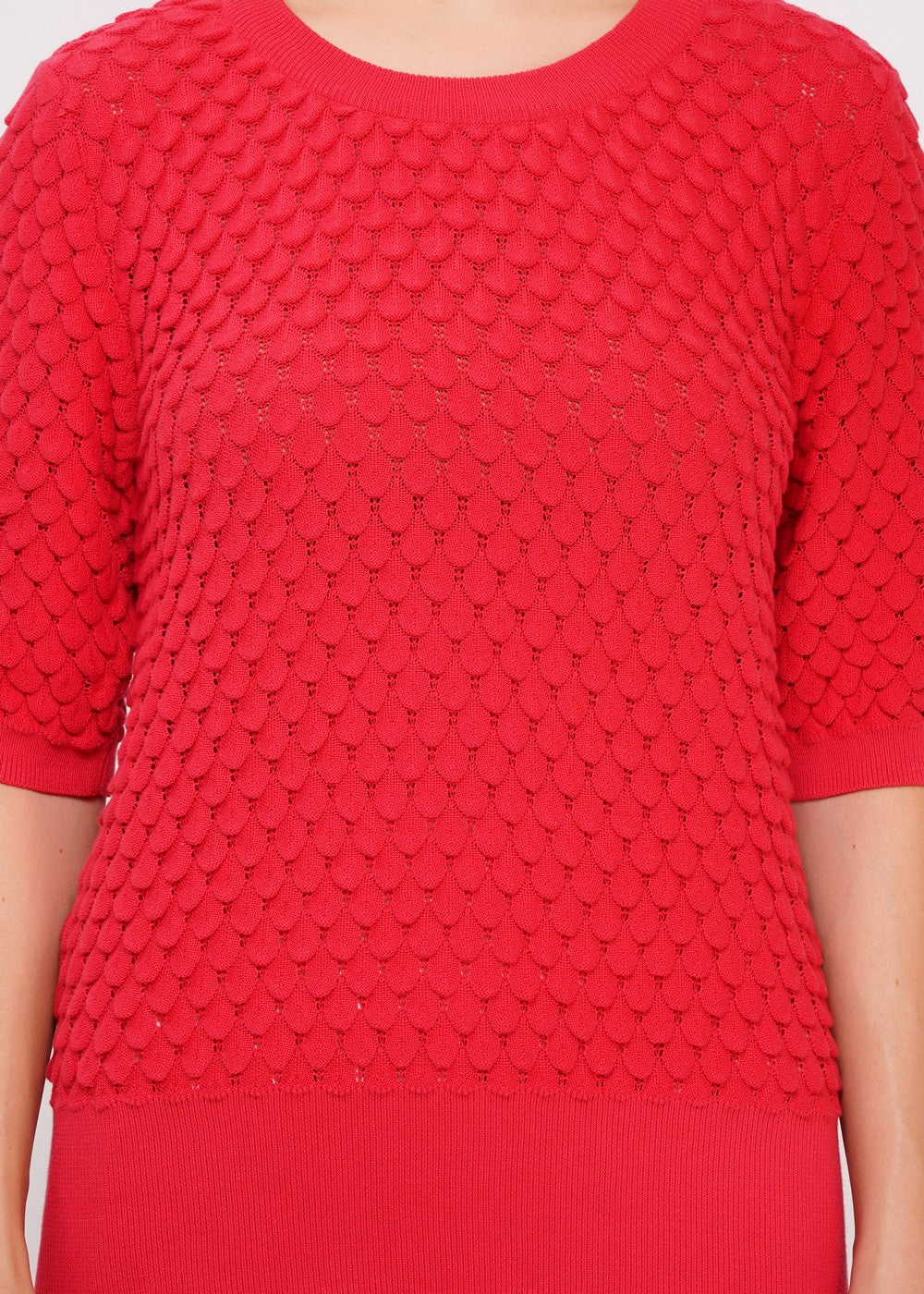 Circus Strickpulli Schuppen, Hibiskus