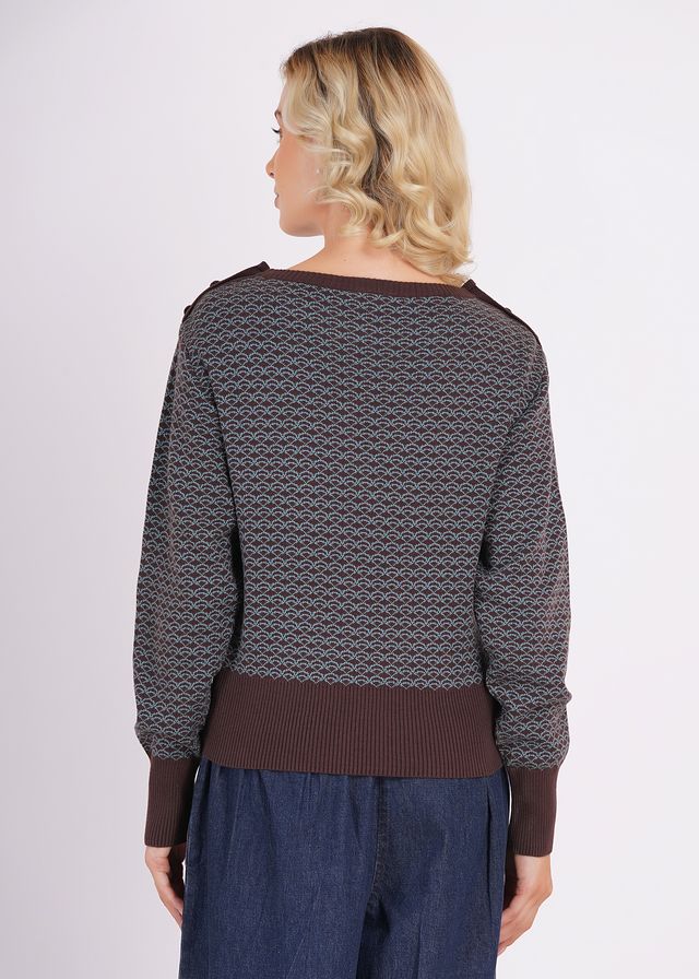 Circus Sweater, Wave Chocolate