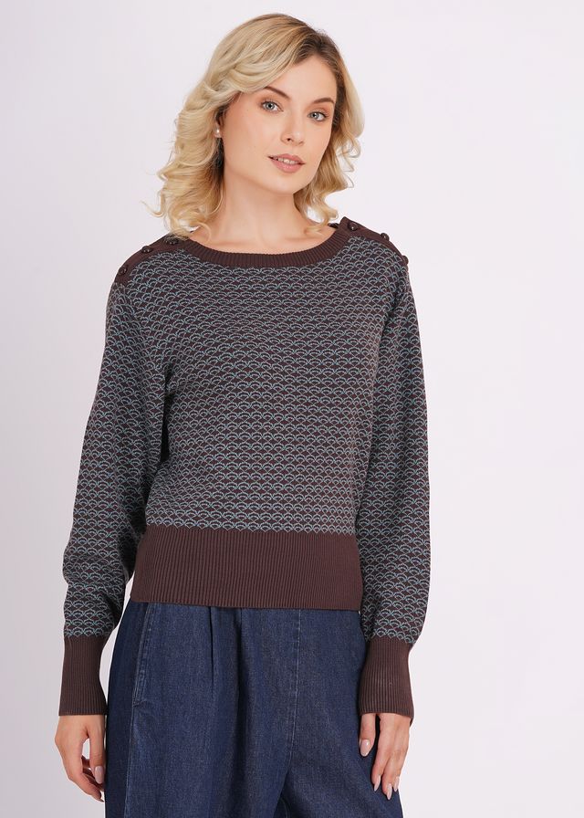 Circus Sweater, Wave Chocolate