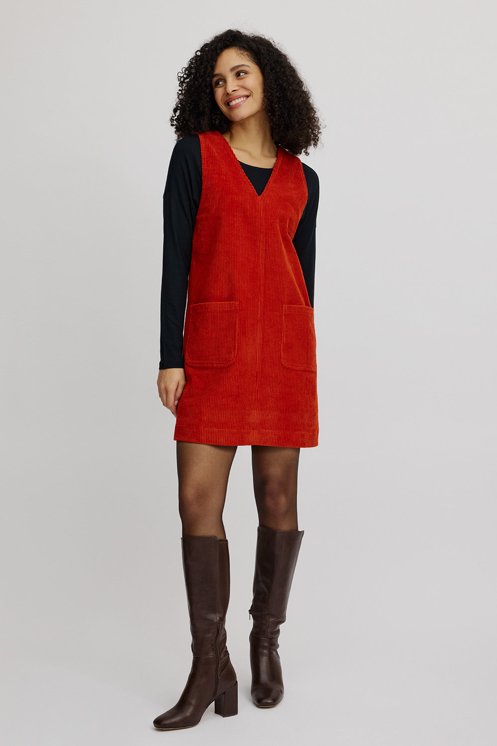 Tranquillo Cordkleid, Rooibos