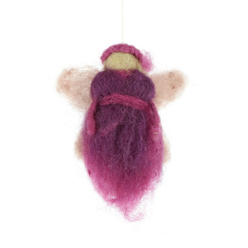 Anhänger Frühlingsfee Wollfilz, rosa