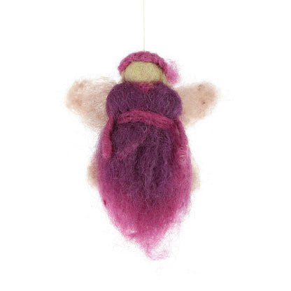 Anhänger Frühlingsfee Wollfilz, rosa