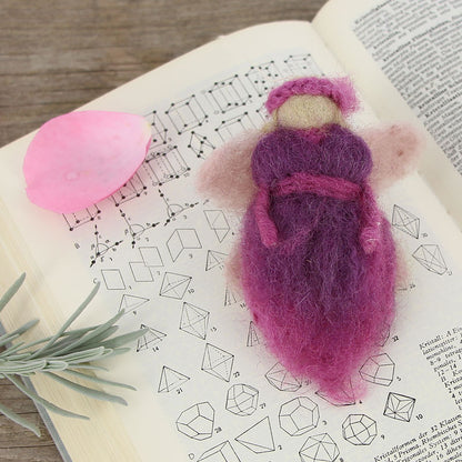 Anhänger Frühlingsfee Wollfilz, rosa