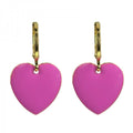 Urban Hippies Ohrringe Hearts, Crocus Pink/gold