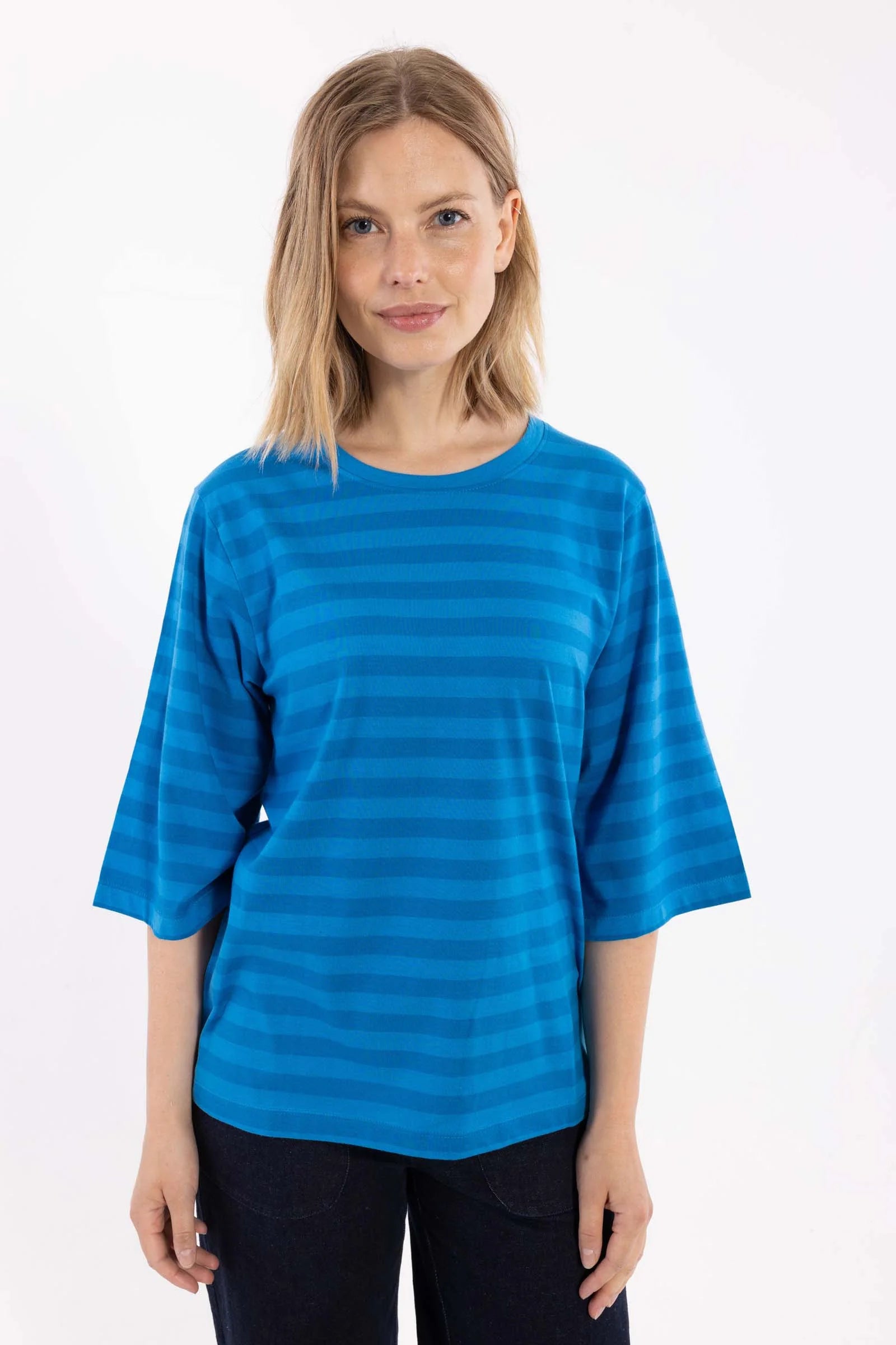 DanefaeCPH Danebasic Glad T-Shirt, W.Blue/F.Blue