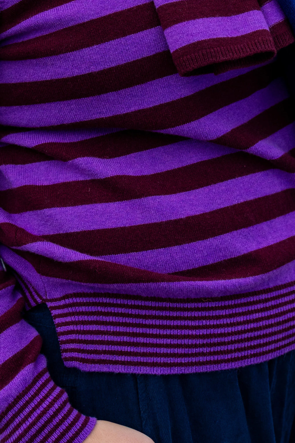 Danefae CPH Daneletter Merino-Pullover, Purple/Wine