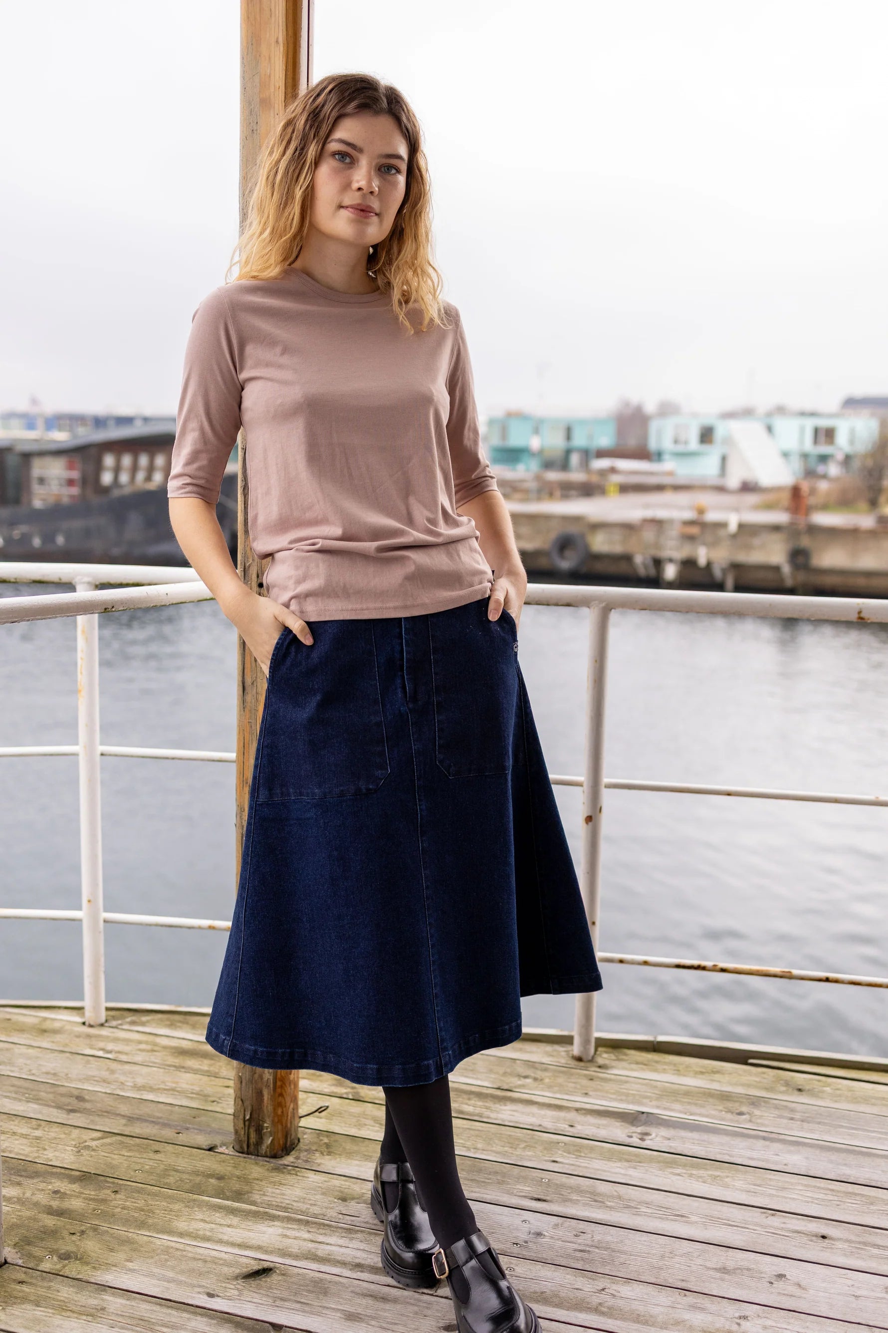 DanefaeCPH Danesweetie Denim Stretch Skirt, Denim