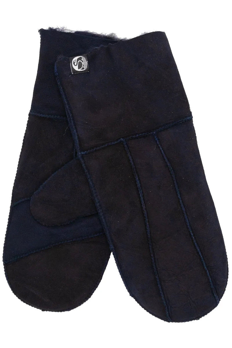 Danefae Fäustlinge Schaf-Fell rec., navy