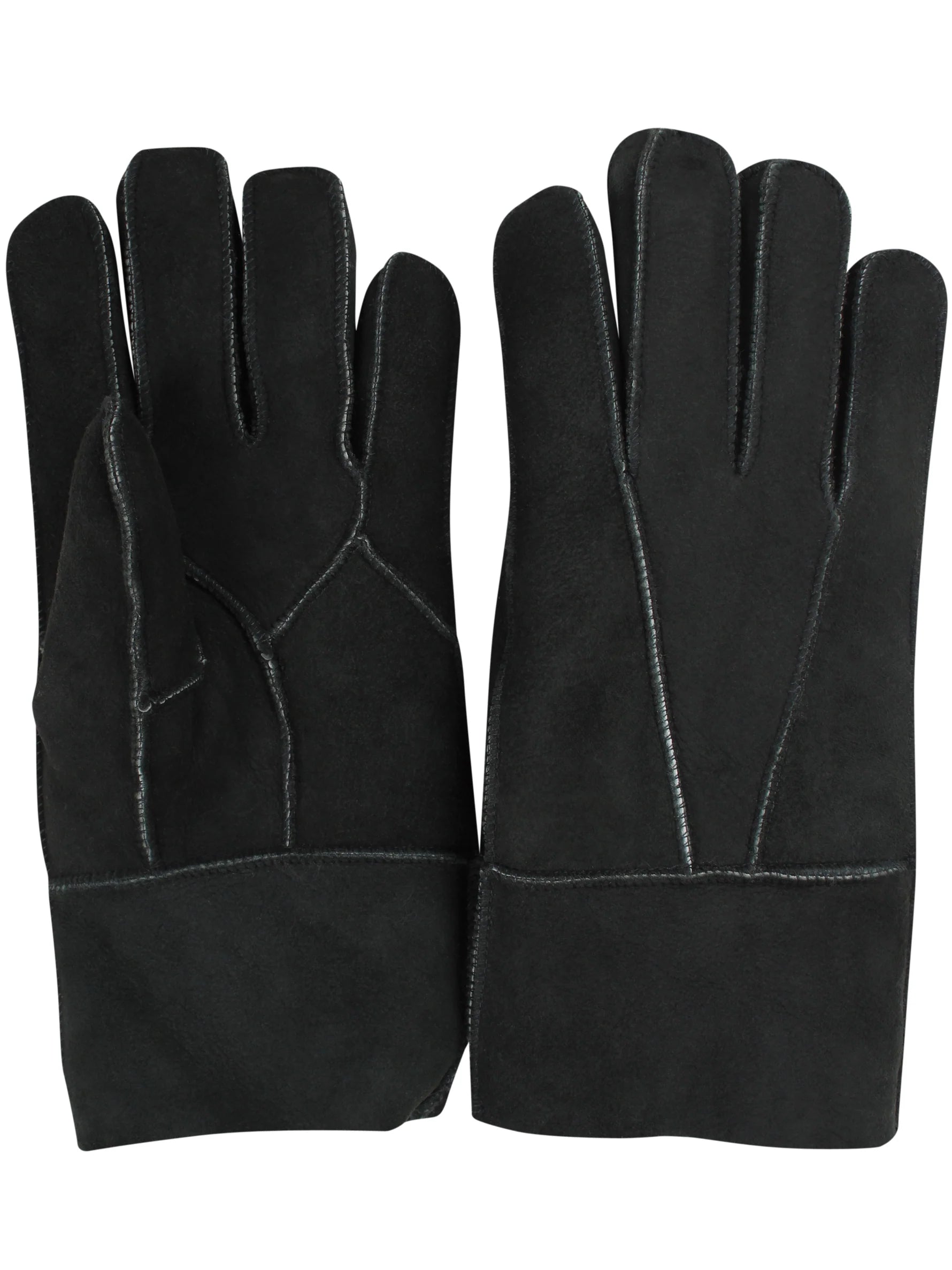 Danefae Fingerhandschuhe Schaf-Fell rec., blackish green