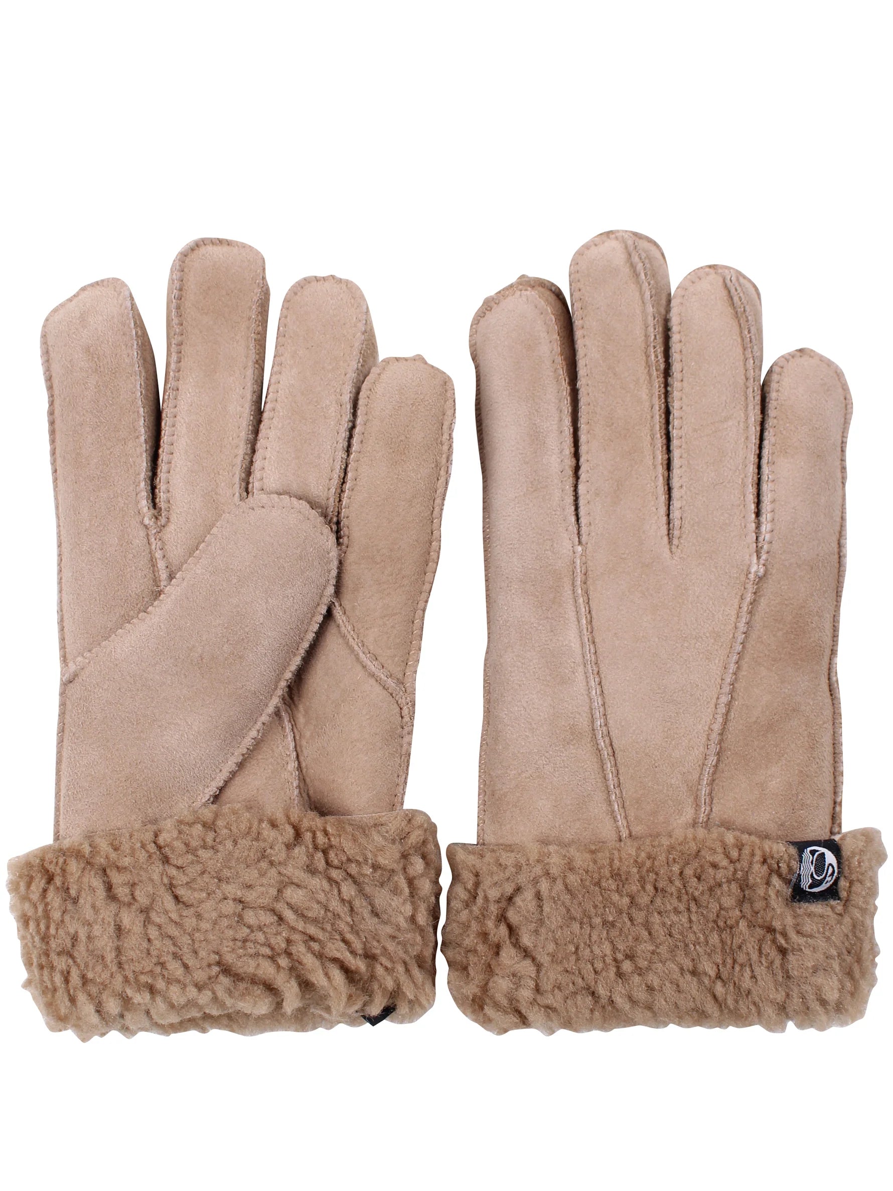 Danefae Fingerhandschuhe Schaf-Fell rec., light camel