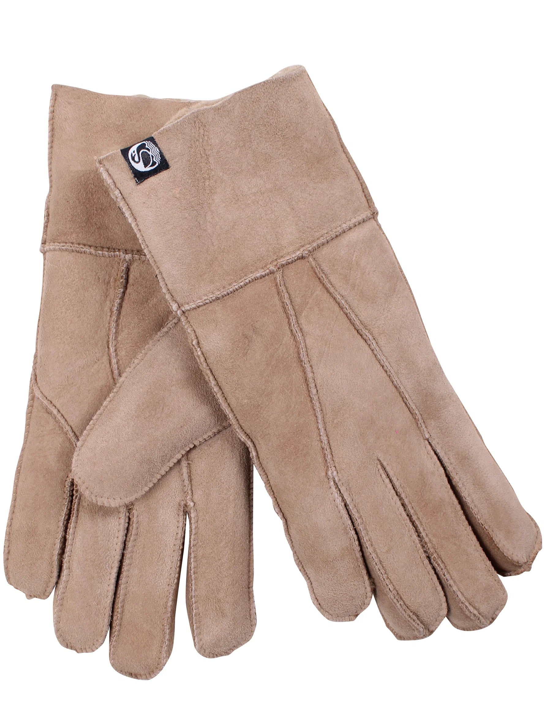 Danefae Fingerhandschuhe Schaf-Fell rec., light camel