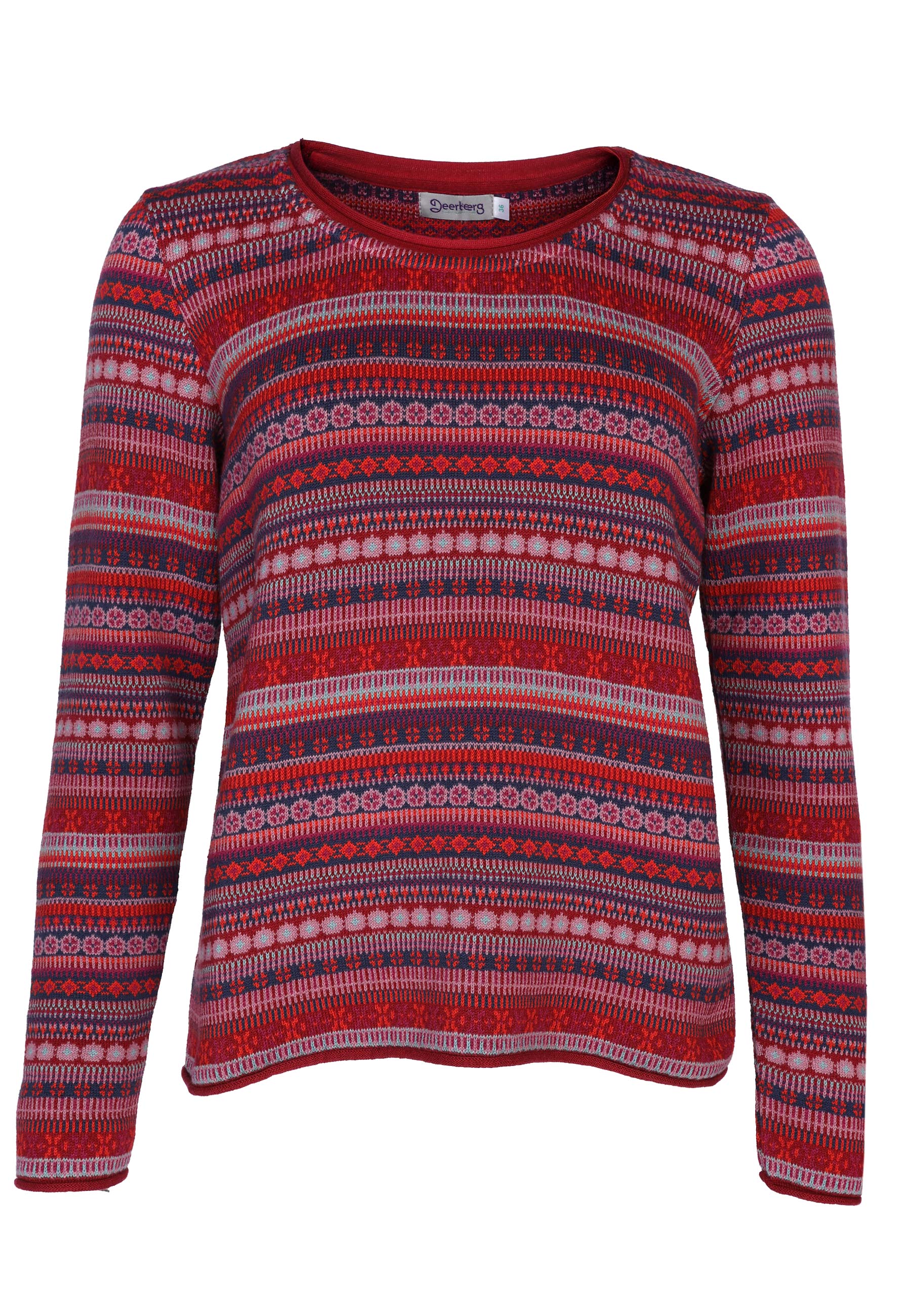 Deerberg Strickpullover Annegret, wine
