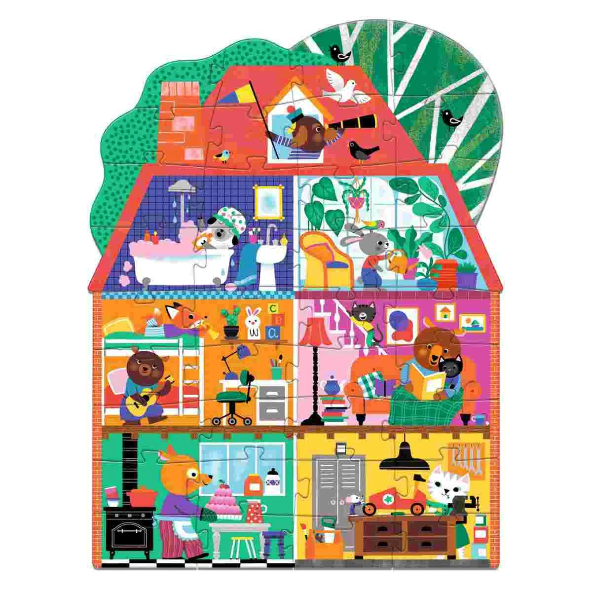Djeco Bodenpuzzle Haus (36 Teile)