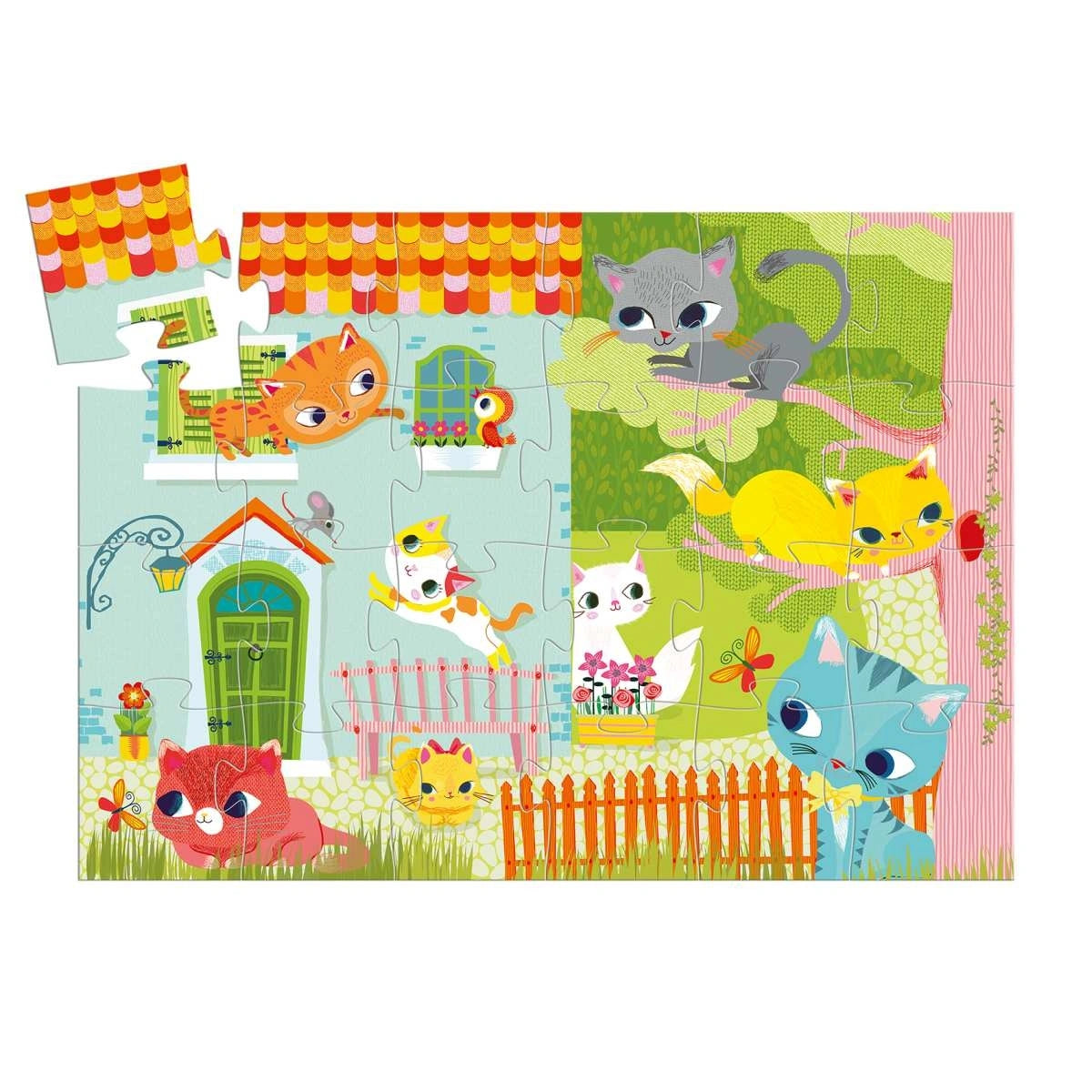 Djeco Puzzle Katze (24 Teile)