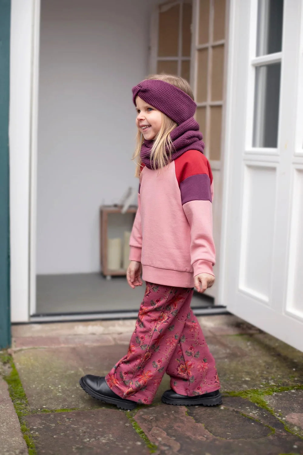 Enfant Terrible Colourblocking-Sweatshirt, candy