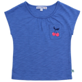Enfant Terrible Top Kirschen-Stickerei, Blau