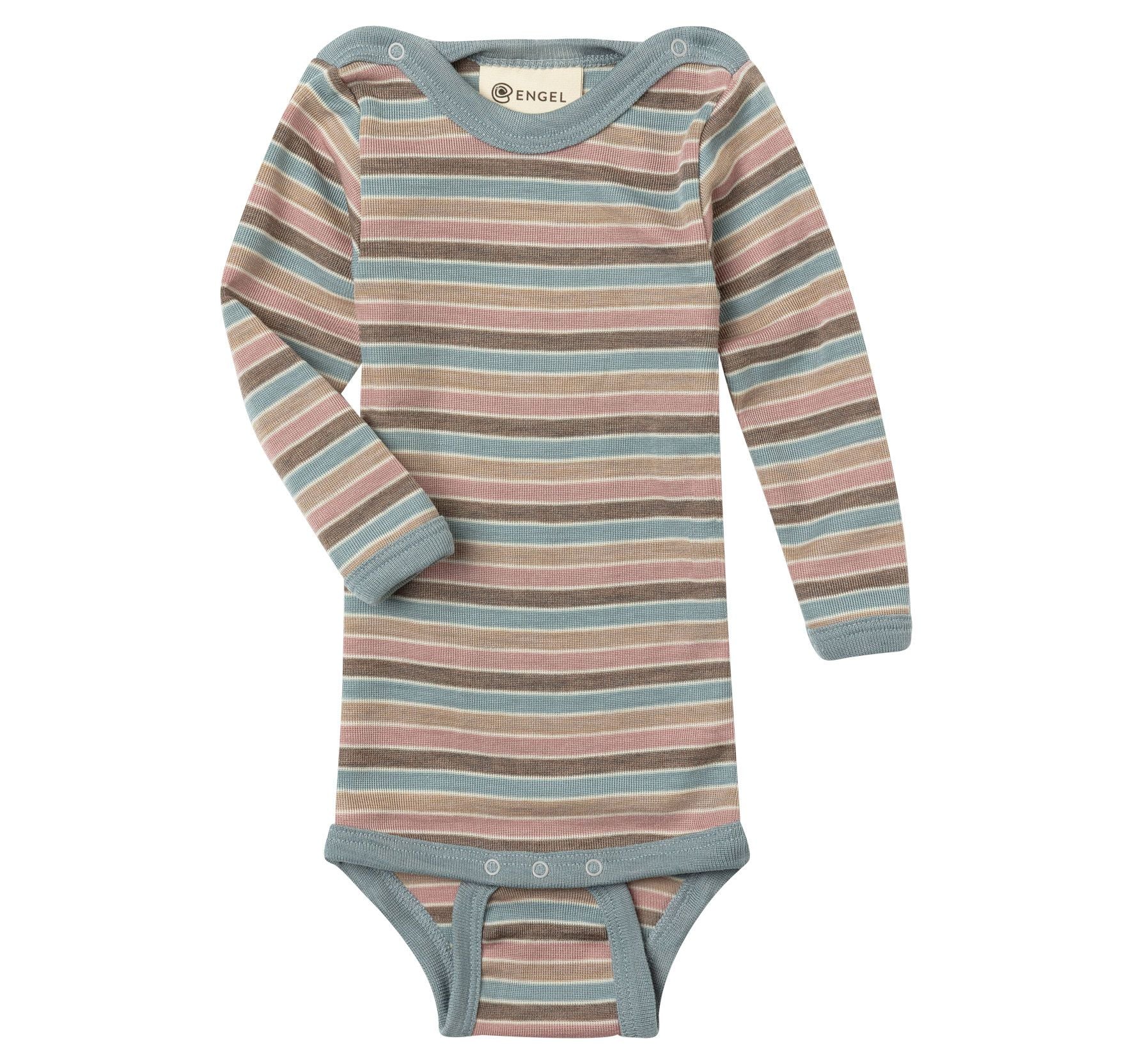 Engel Natur Langarm-Body W/S, Pastellcolour