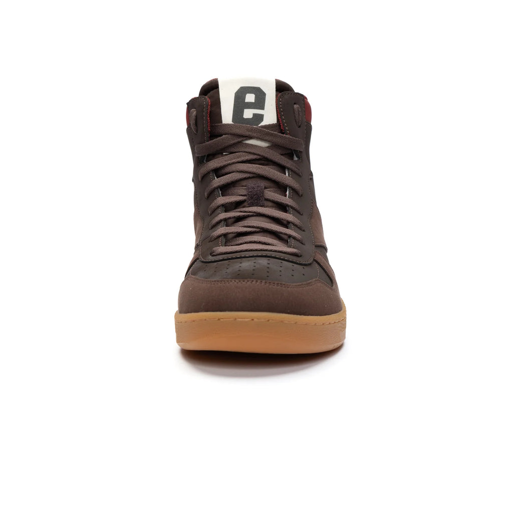 Ethletic Sneaker Carl Hi Cut, Dk. Brown/Red