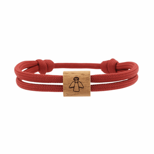 Armband Kona, Engel, Paracord/Holz