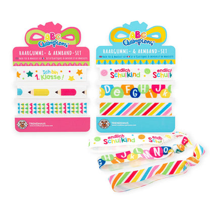 Haargummi- & Armbandset Schulkind