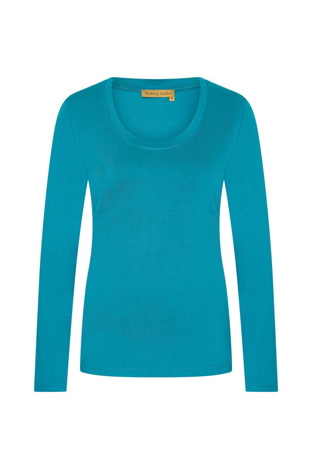 Bakery Ladies Langarmshirt, Ocean Green