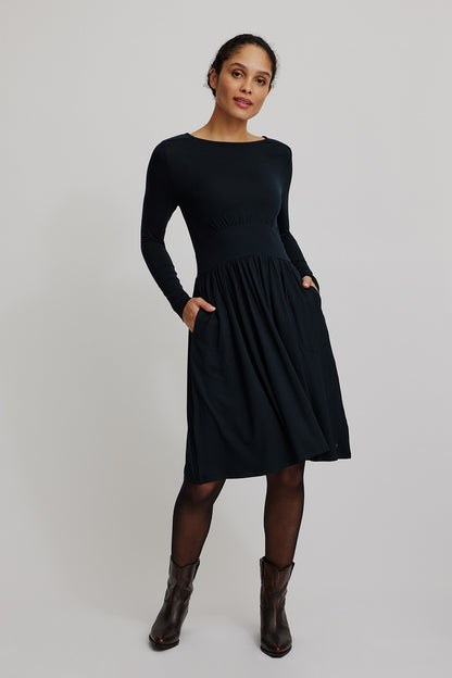 Tranquillo Ecovero-Kleid, Black