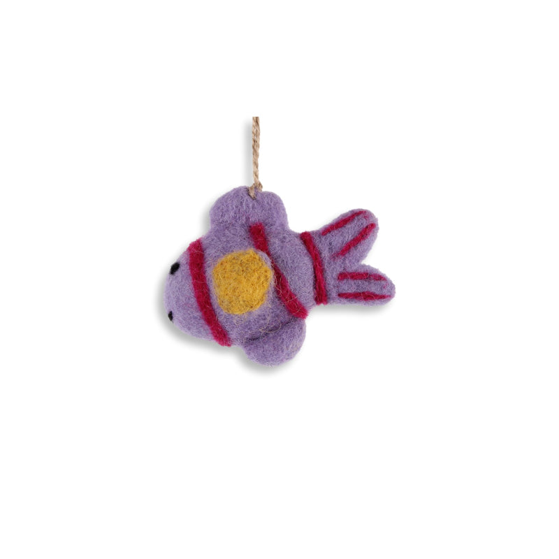 Filzanhänger Fisch, violett