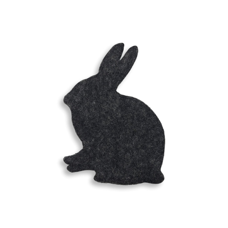Filzuntersetzer Hase, Anthrazit