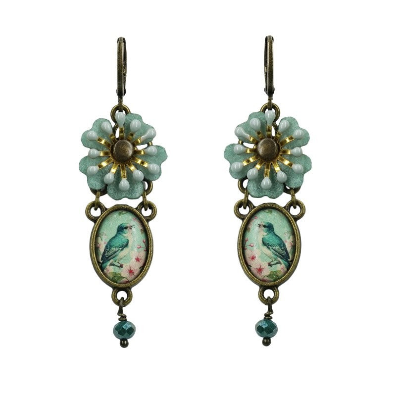 Urban Hippies Ohrringe Fiu-Fiu, Bronze&Aqua