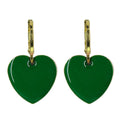 Urban Hippies Ohrringe Hearts, Forest/Gold