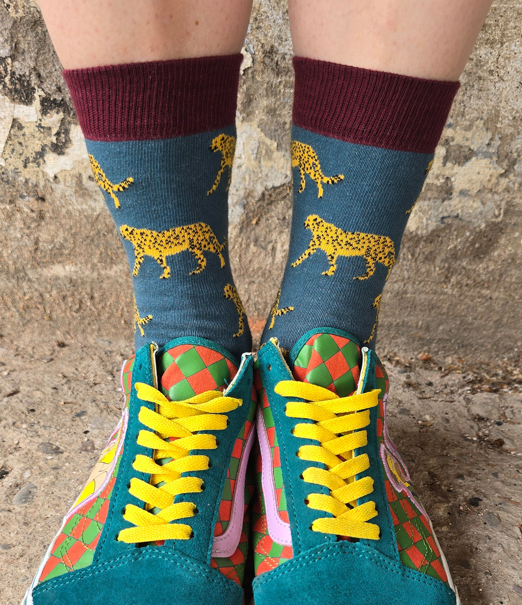Frl. Prusselise Erwachsenen-Socken Gepard