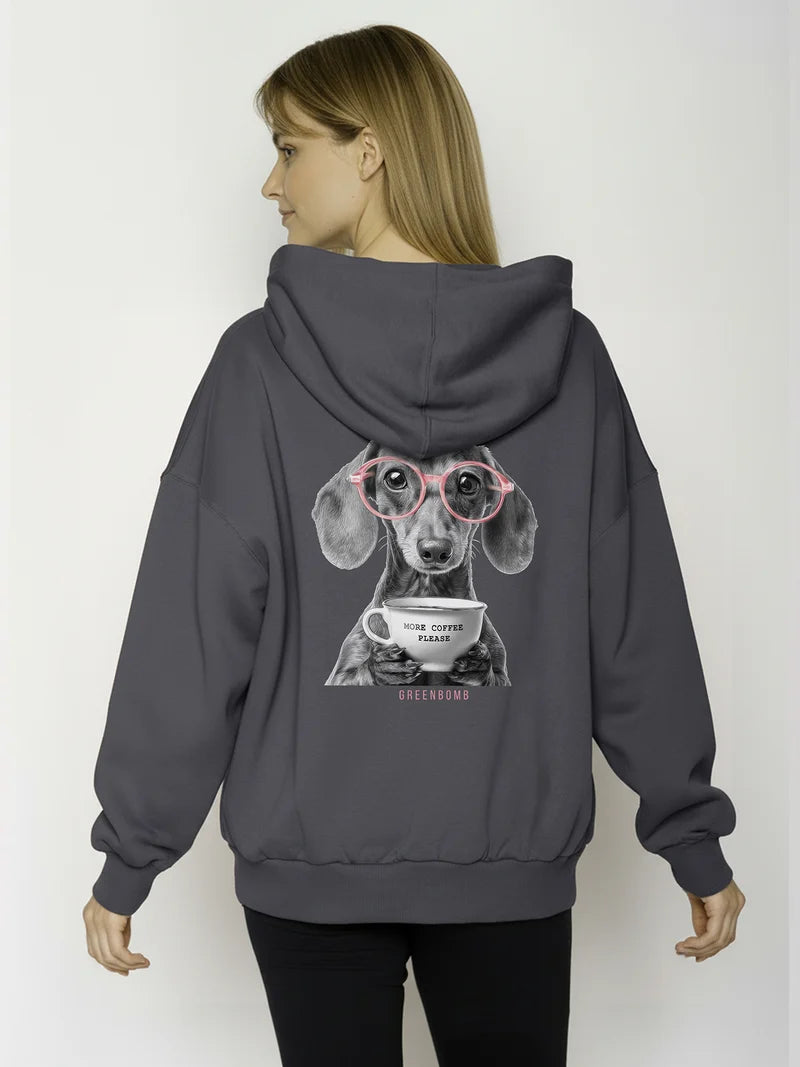 Greenbomb Hoodie Mello, Dog Coffee Gravel
