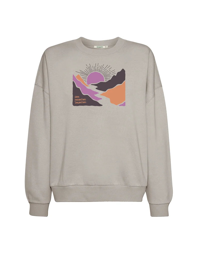 Greenbomb Sweatshirt River Sundown, Sandstone