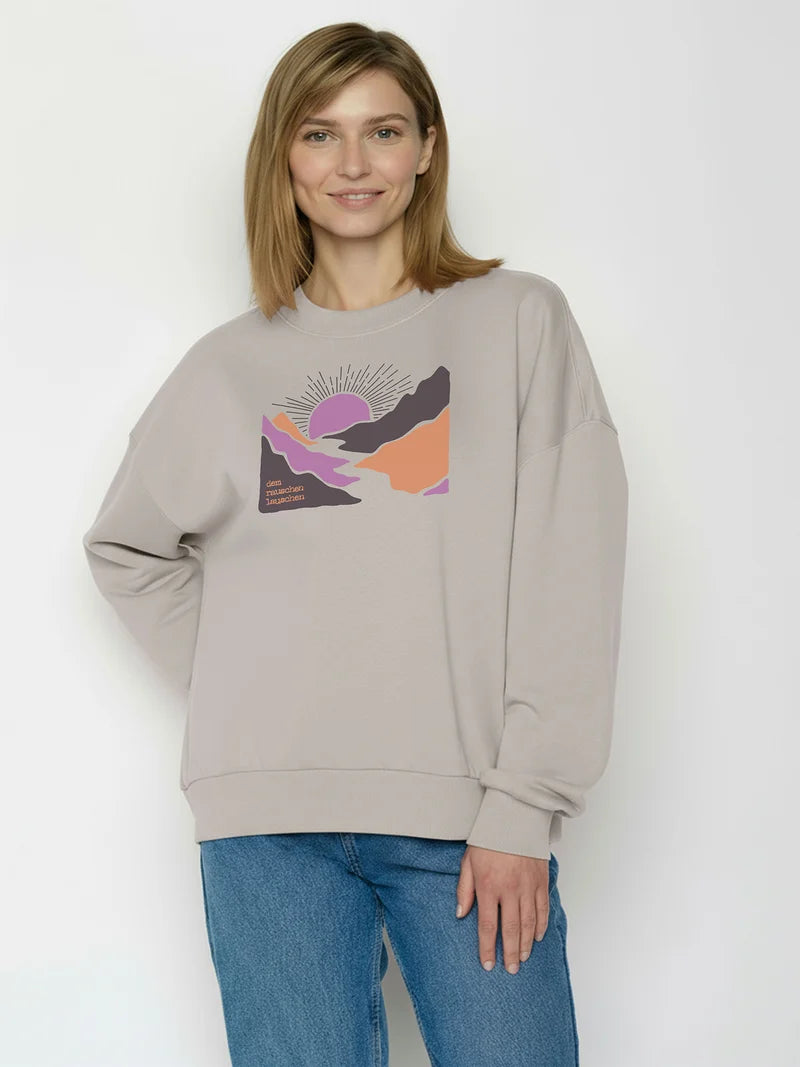 Greenbomb Sweatshirt River Sundown, Sandstone